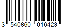 Barcode 3540860016423