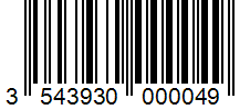 Barcode 3543930000049