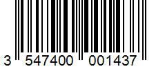 Barcode 3547400001437