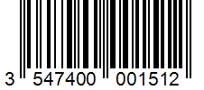 Barcode 3547400001512