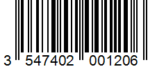 Barcode 3547402001206