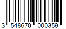 Barcode 3548670000359