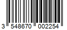 Barcode 3548670002254