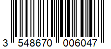 Barcode 3548670006047