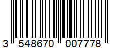 Barcode 3548670007778