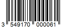 Barcode 3549170000061