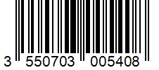 Barcode 3550703005408