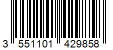 Barcode 3551101429858