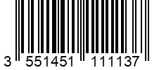 Barcode 3551451111137