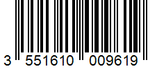 Barcode 3551610009619