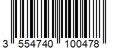 Barcode 3554740100478