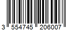 Barcode 3554745206007
