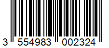 Barcode 3554983002324