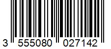 Barcode 3555080027142