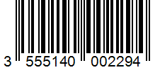 Barcode 3555140002294