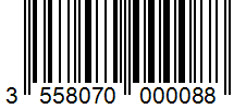 Barcode 3558070000088