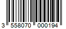 Barcode 3558070000194