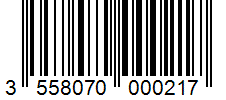 Barcode 3558070000217
