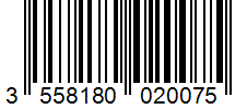 Barcode 3558180020075