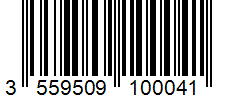 Barcode 3559509100041