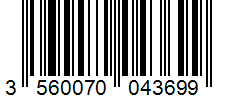 Barcode 3560070043699