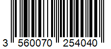 Barcode 3560070254040