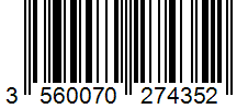 Barcode 3560070274352