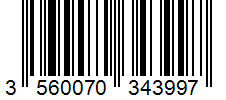 Barcode 3560070343997