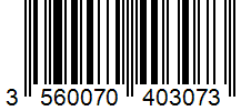 Barcode 3560070403073