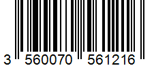 Barcode 3560070561216