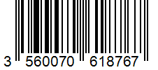 Barcode 3560070618767
