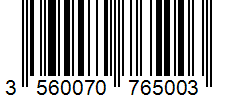 Barcode 3560070765003