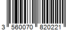 Barcode 3560070820221