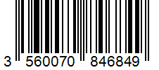 Barcode 3560070846849