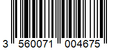 Barcode 3560071004675