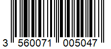 Barcode 3560071005047