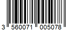 Barcode 3560071005078