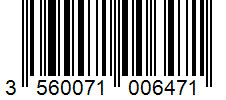 Barcode 3560071006471
