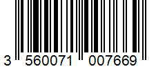 Barcode 3560071007669