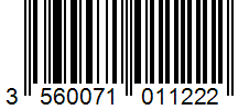 Barcode 3560071011222