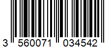 Barcode 3560071034542