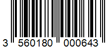 Barcode 3560180000643