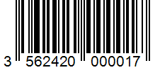 Barcode 3562420000017