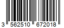Barcode 3562510672018