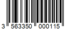 Barcode 3563350000115