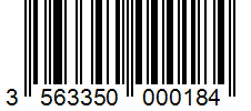Barcode 3563350000184