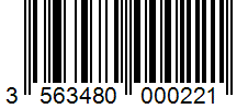 Barcode 3563480000221