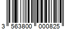 Barcode 3563800000825