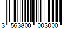 Barcode 3563800003000
