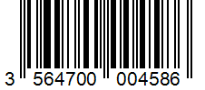 Barcode 3564700004586